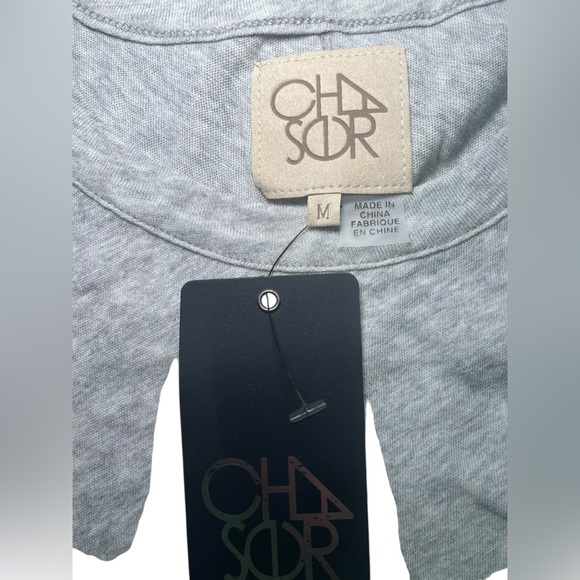 Chaser New 100% Cotton Basics Gray Seamed Muscle Tank Size Medium - Picture 6 of 6